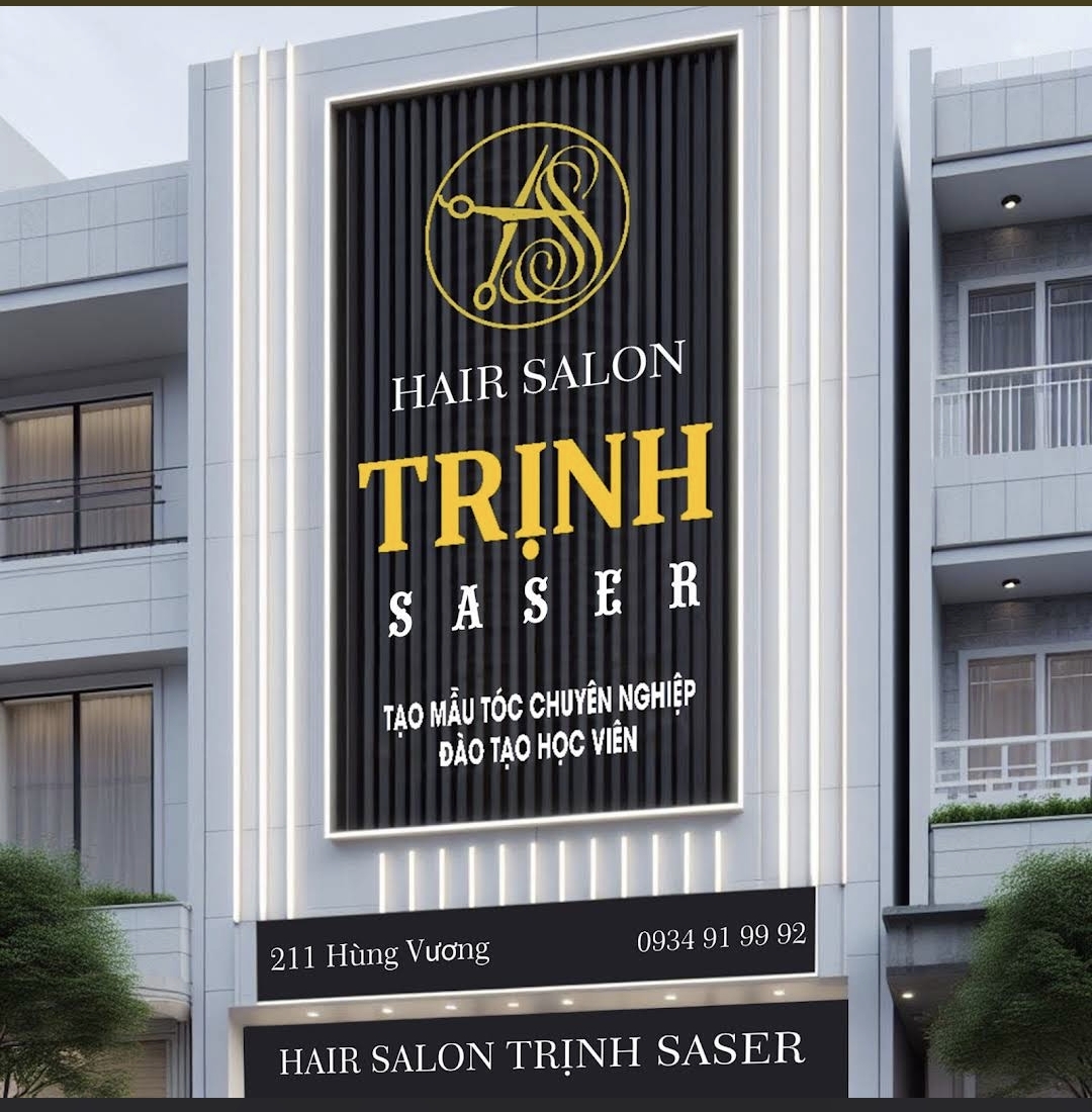 Mặt tiền Hair Salon Trịnh Saser - Salon tóc Đà Nẵng