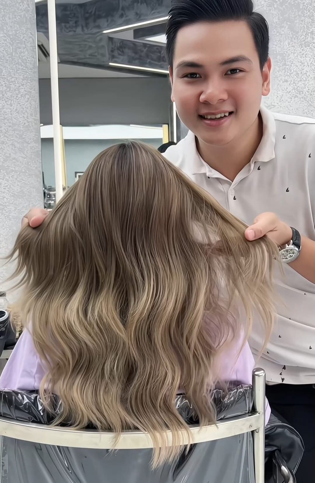 Balayage Blonde - Hair Salon Trịnh Saser Đà Nẵng